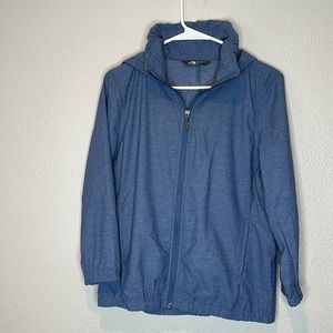 The North Face women’s blue lightweight hooded jacket. Sz M/M